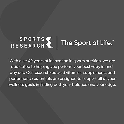 Sports Research Sports Research Vegan Vitamin D3 5000IU (125 mcg) with Coconut Oil | 100% Plant-Based Vitamin D for Bone, Joint & Immune Support | Carrageenan Free, Vegan Certified & Non-GMO Verified (60 Softgels)