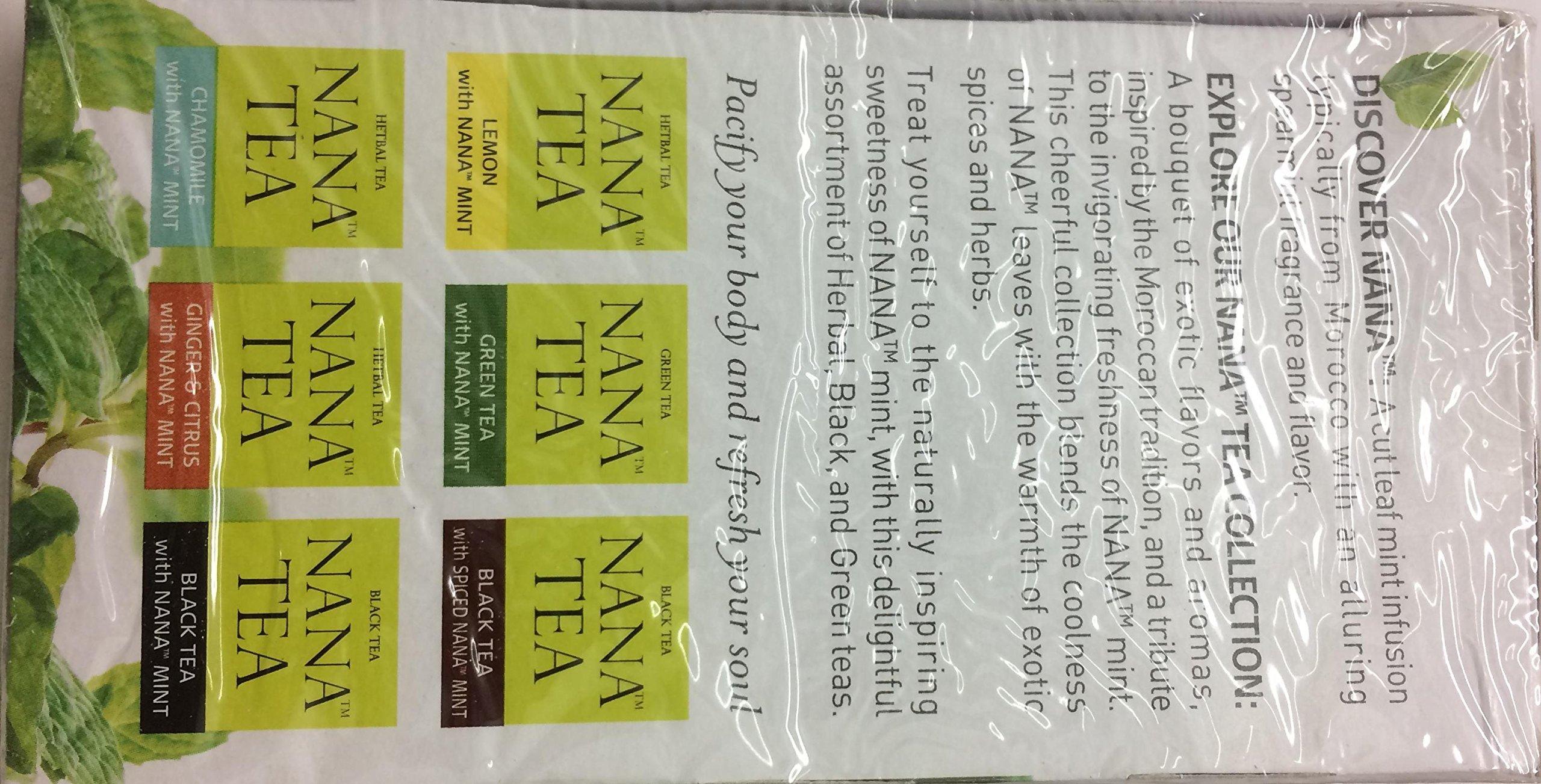 Wissotzky Tea Wissotzky Nana Mint & Lemon Fusion Tea (3 Pack - 60 Tea Bags) | Invigorating Blend | Caffeine Free Tea | Digestive Support