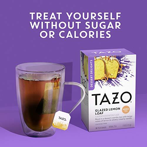 TAZO Tazo Tea Bags For a Delicious Flavored Tea Beverage Herbal tea Aromatic Blend with No Caffeine 15 count