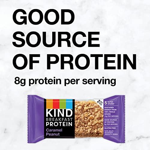 KIND KIND Breakfast Protein Bars, Caramel Peanut, Healthy Snacks, Gluten Free, 30 Count