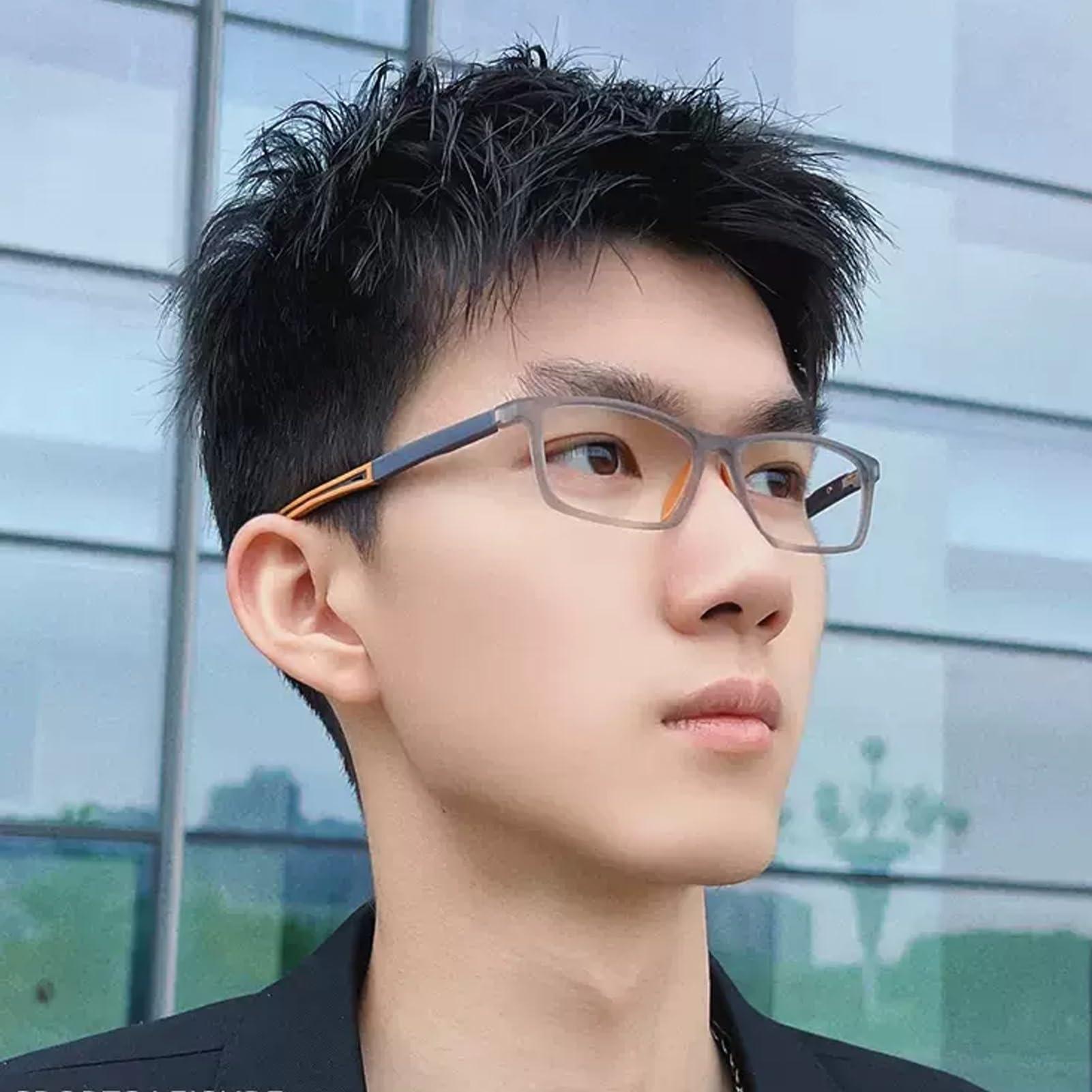 Jade Direct Store Men\'s Sports Reading Glasses, TR90 Ultra-Light Non-Slip Reader, Anti-Blue Light Computer Readers (Color : Blue, Size : 1.25 x)