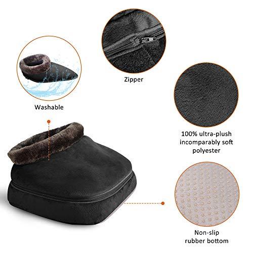 Snailax Snailax 2-in-1 Shiatsu Foot and Back Massager with Heat and Hand Massager Bundle | Kneading Feet Massager with Heating Pad, Back Massage Cushion Foot Warmer,Massagers for Back,Leg,Foot Relief