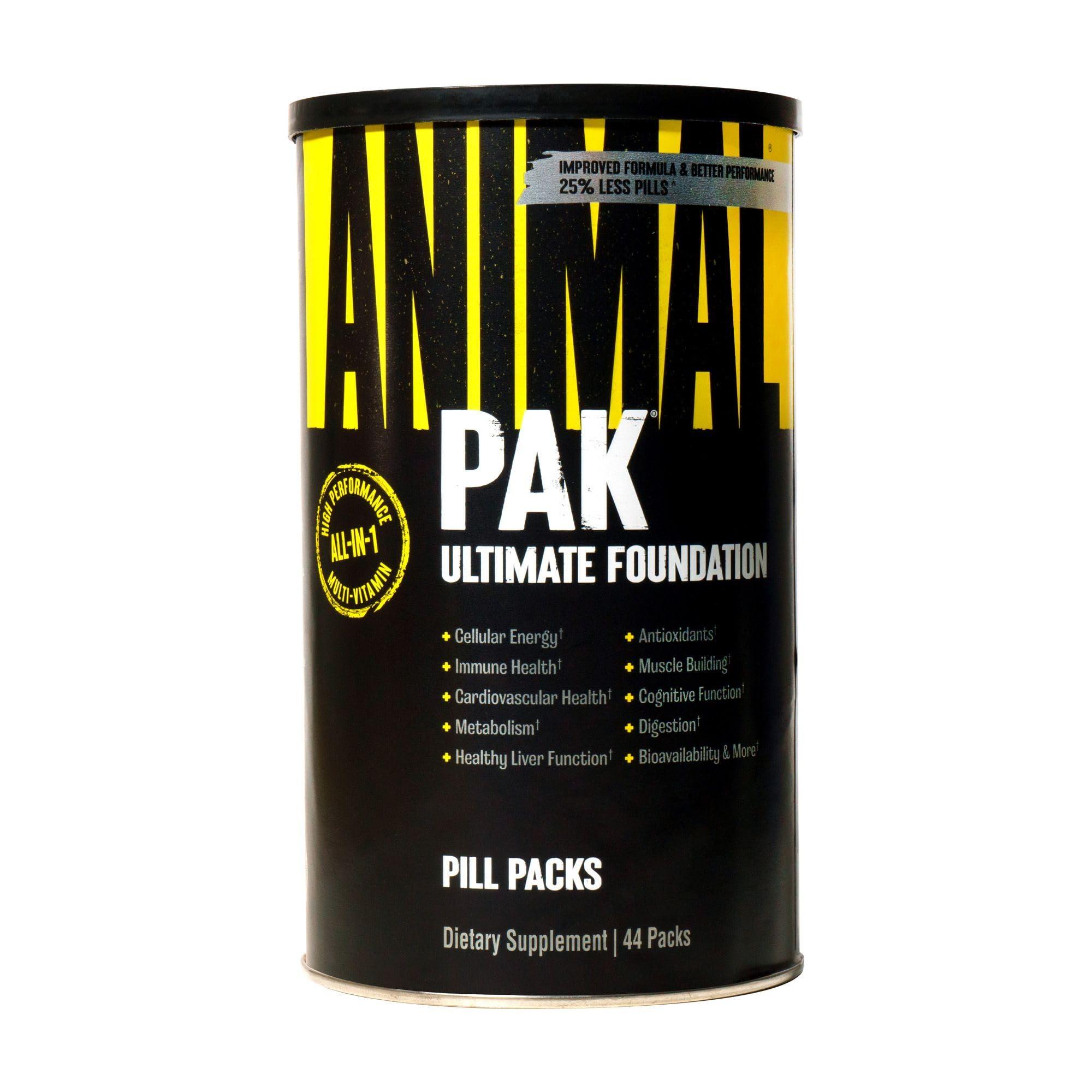 Animal Animal 100% Whey Protein Powder Whey Blend for Pre- or Post-Workout & Pak - Convenient All-in-One Vitamin & Supplement Pack