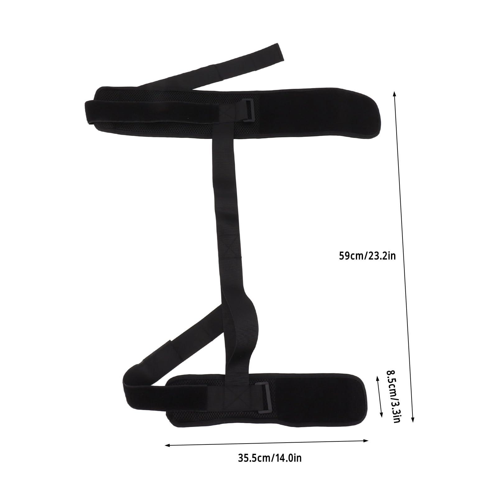 HURRISE Leg Lifter Strap,Leg Lift Strap Adjustable Breathable Leg Recovery Training Mobility Aids Extra Long Leg Strap