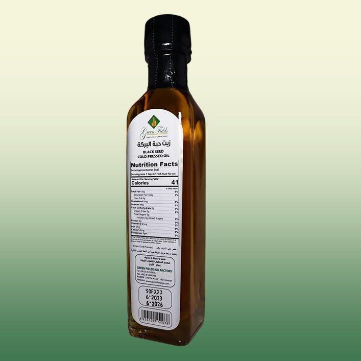 Green Fields Green Fields 100% Pure Cold Pressed Black Seed Oil - Premium Quality, No Additives
