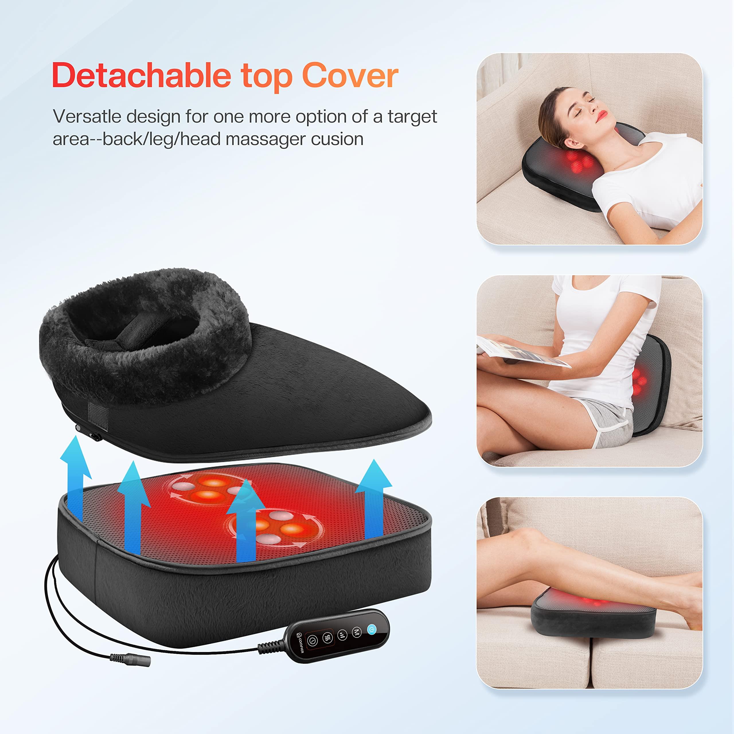 COMFIER COMFIER Foot Massager with Heat, Electric Foot Warmer for Women,Men, Shiatsu Feet Massager Machine for Plantar Fasciitis,Neuropathy, 2-in-1 Foot & Back Massager, Foot Heater,Valentine\'s Day Gift