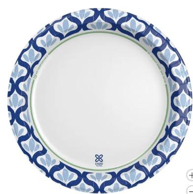 Dixie Generic Dixie\'s Ultra Paper Plate, 10-1/16 Inch, 186 Count, White