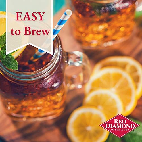 RED DIAMOND Red Diamond Iced Tea Bags, Decaffeinated, Single Serving Iced Tea Or Hot Tea, Special Premium Blend, 48 Count Single Serving Bags,48 Count(Pack of 12)