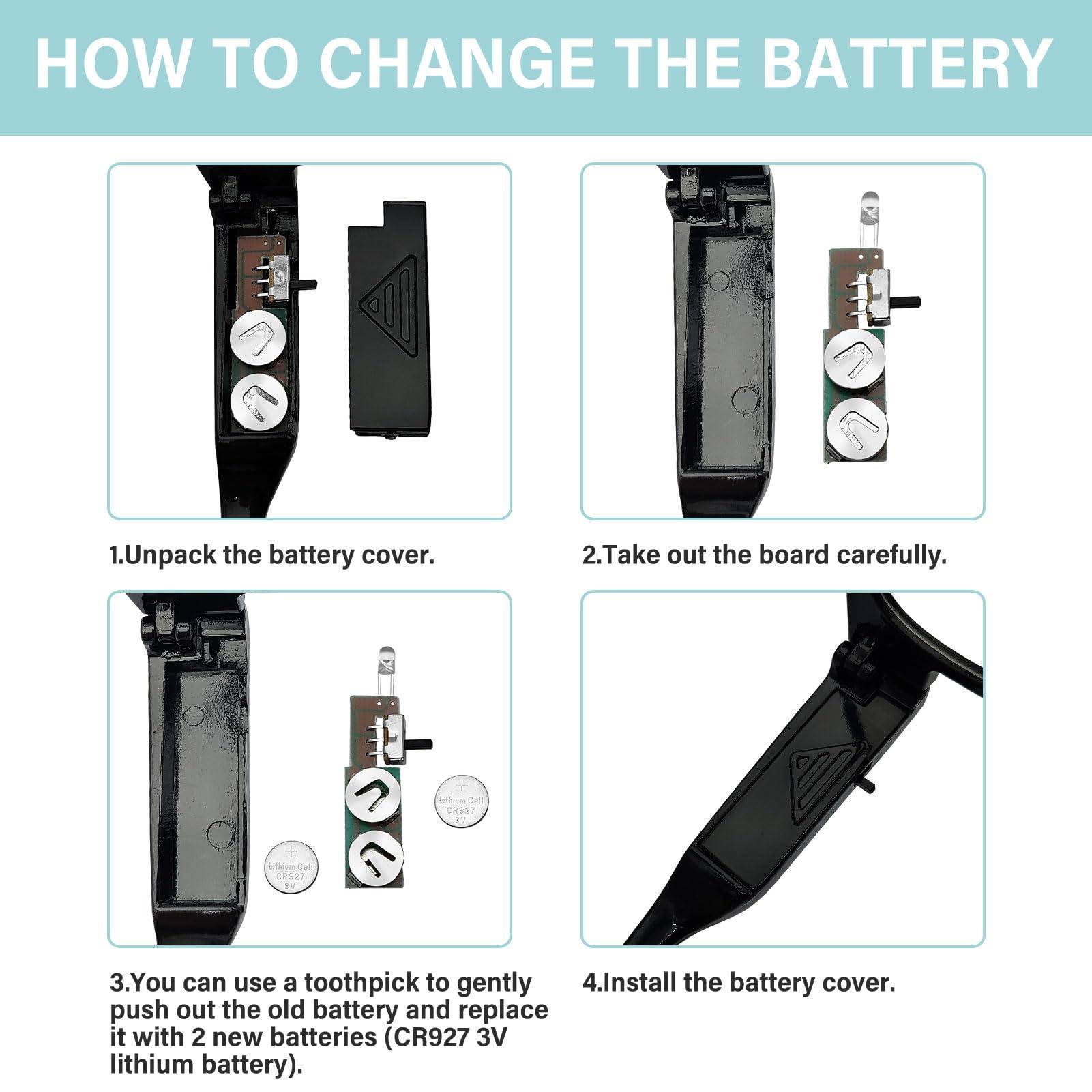 DuanMei Reading Glasses with Lights Bright LED Readers Magnifying Glasses with Lights Reading Glasses with LED Light Blue Light Blocking Glasses Lighted Magnifier Nighttime Reader Lighted Eye Glasses(+300)