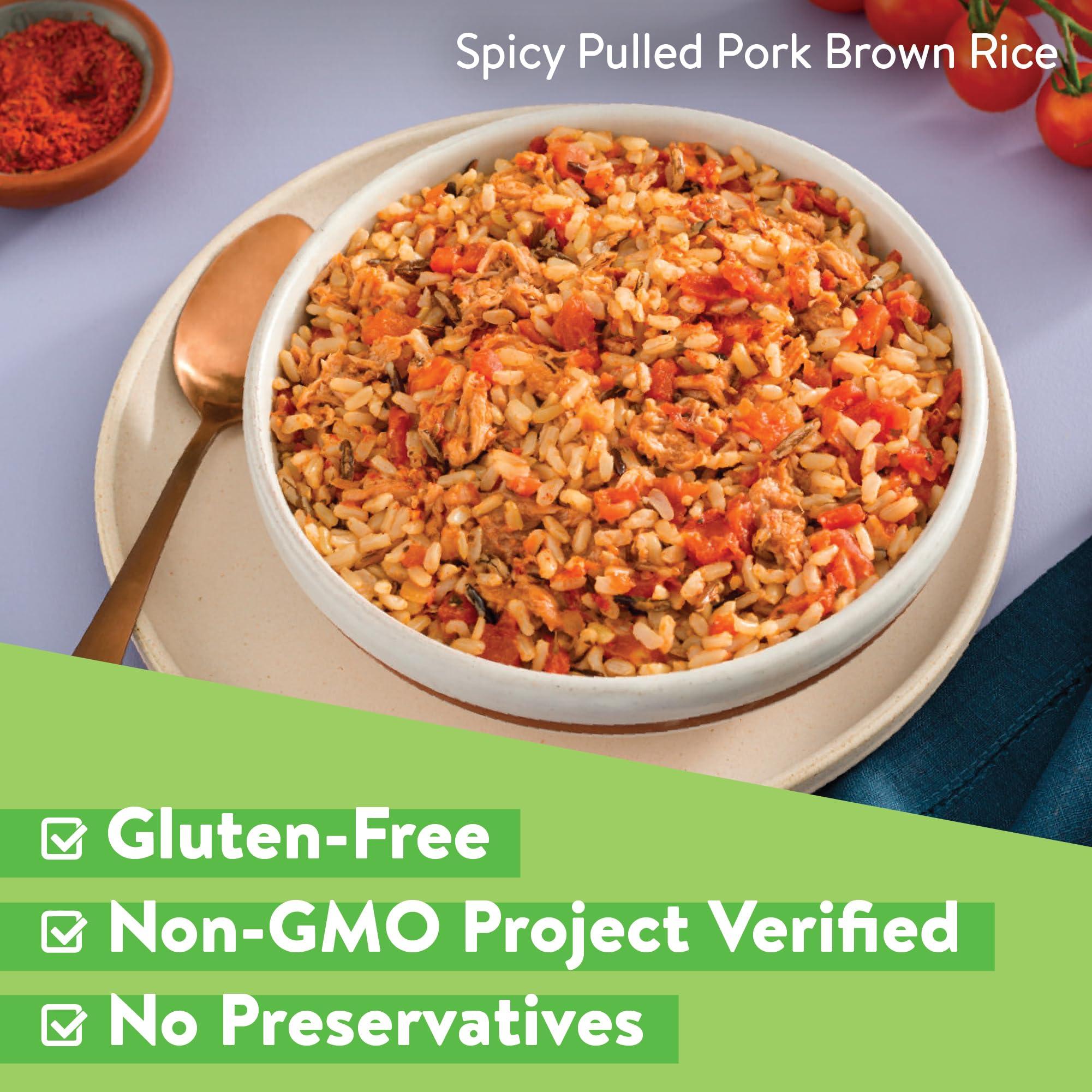 Minute Minute Ready-to-Serve Brown and Wild Rice, Microwavable Rice Cups, 4.4-Ounce Cups, 2 Count, (Pack of 8)