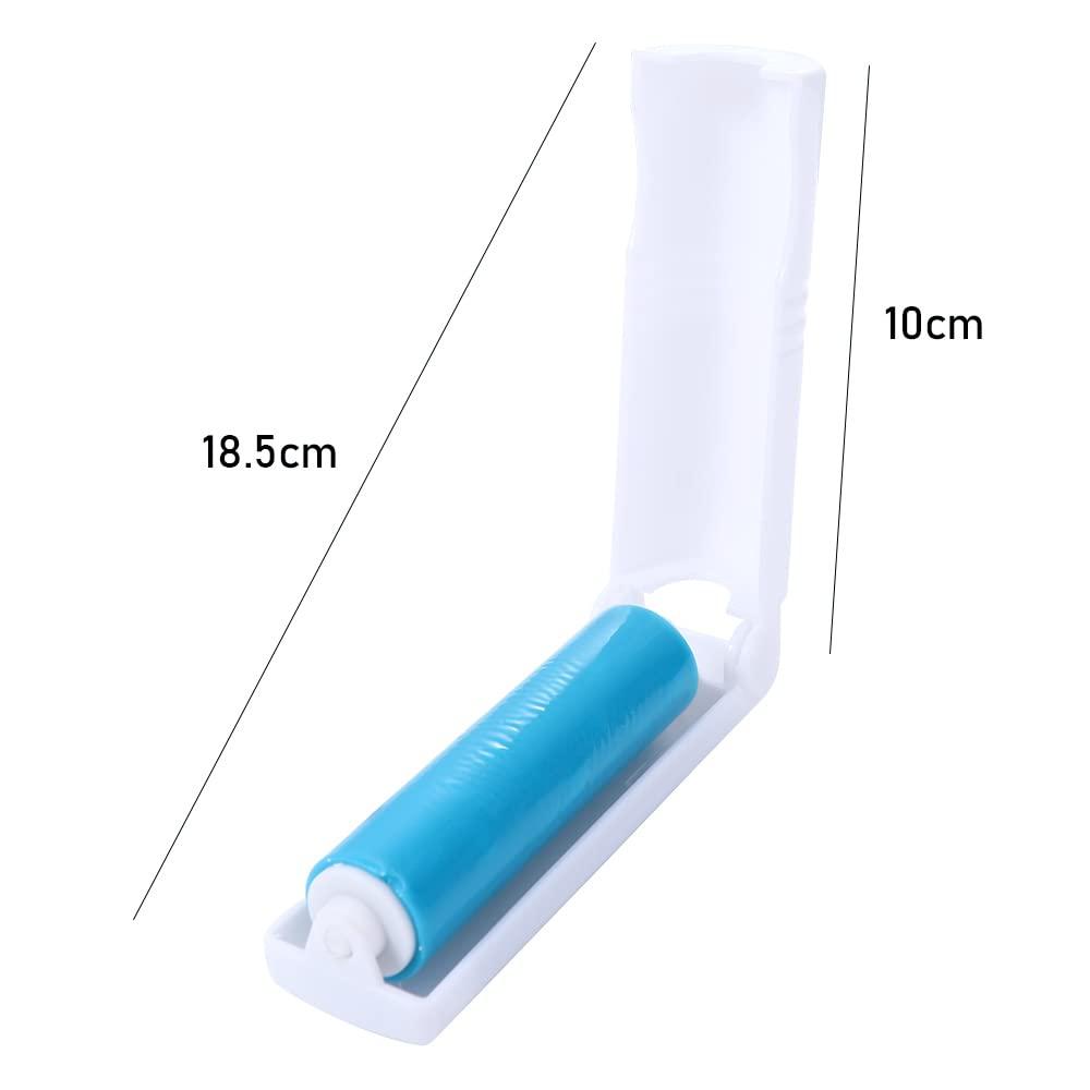 Generic Lint Rollers Reusable Washable Sticking Roller Lint Remover Household Cleaning Tools for Clothes Pet Hair Remover Dust Cleaner(Blue)