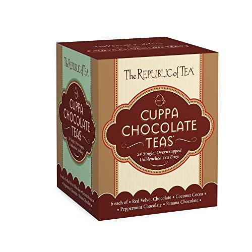 The Republic of Tea The Republic of Tea – Cuppa Chocolate Tea Assortment Gift (24 Individually Wrapped Dessert Tea Bags)