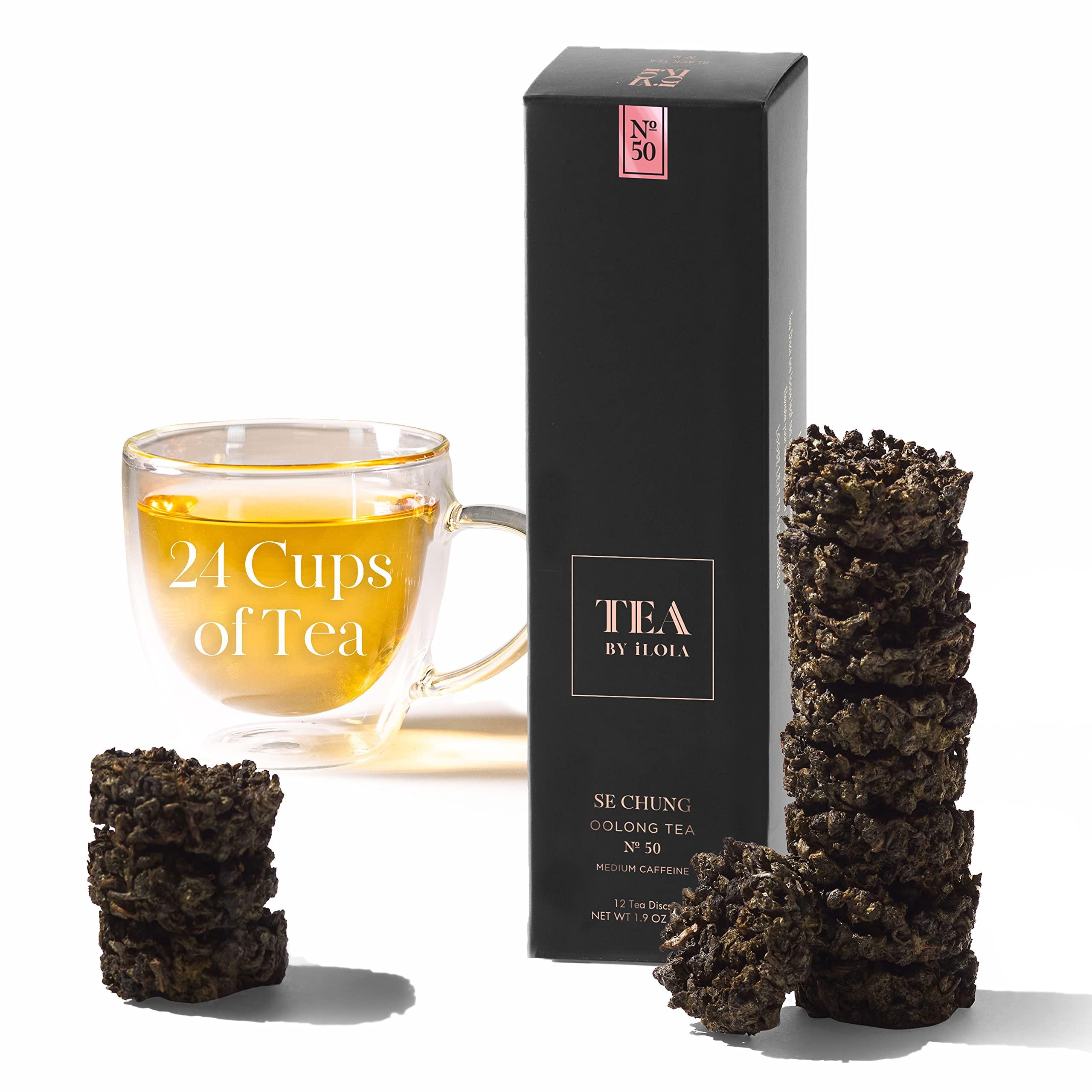 iLOLA iLOLA Loose Leaf Tea Discs Se Chung No. 50 | Oprah’s Favorite Things 2022 | Earthy Blend of Oolong Tea & Vanilla | Medium Caffeine | No Tea Bag Needed | 12 Individual Discs