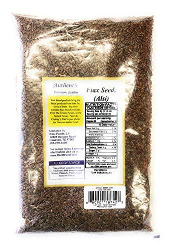 Rani Brand Authentic Indian Products Rani Flax Seeds Whole Raw (Alsi, Linum usitatissimum) 14oz (400g) ~ All Natural | Gluten Friendly | Non-GMO | Vegan | Indian Origin