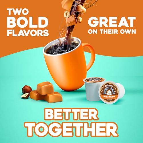 The Original Donut Shop The Original Donut Shop Duos Nutty + Caramel Coffee, Keurig Single Serve K-Cup Pods, Light Roast Coffee, 60 Count, (6 Packs of 10)