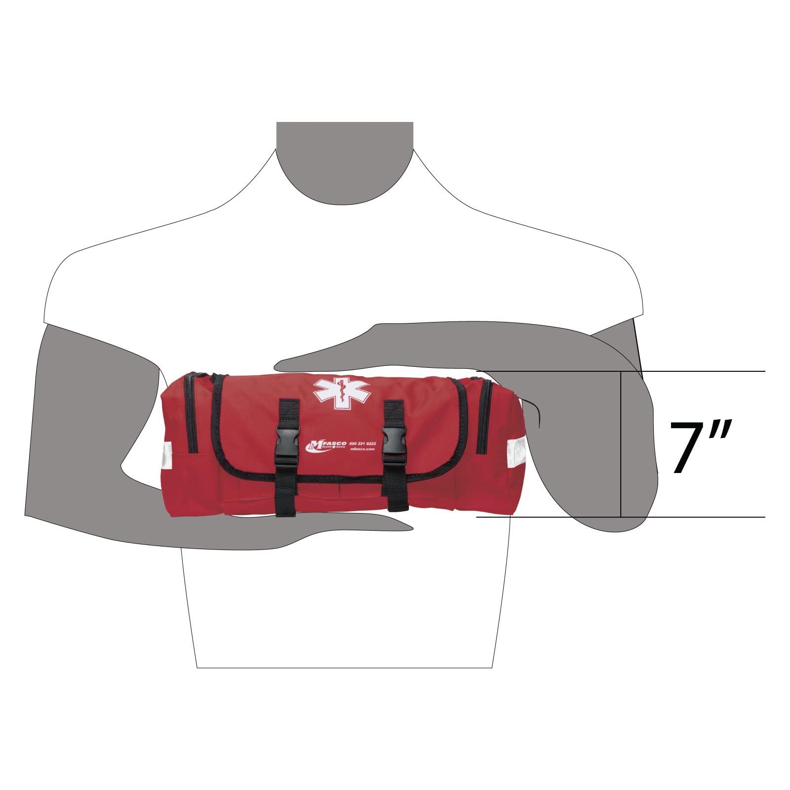 MFASCO MFASCO Emergency Response GO First Aid Bag - 160 Pcs EMT Trauma Kit, First Responder Medical Bag, Deluxe Stocked Kit with Tourniquet, Sprague Stethoscope, Pressure & Bleeding Control Dressings