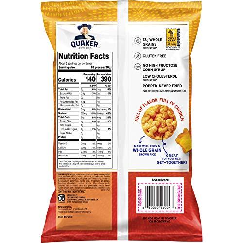 Quaker quaker Popped Cheddar Cheese Rice Snacks 3.03oz, 3.03 oz