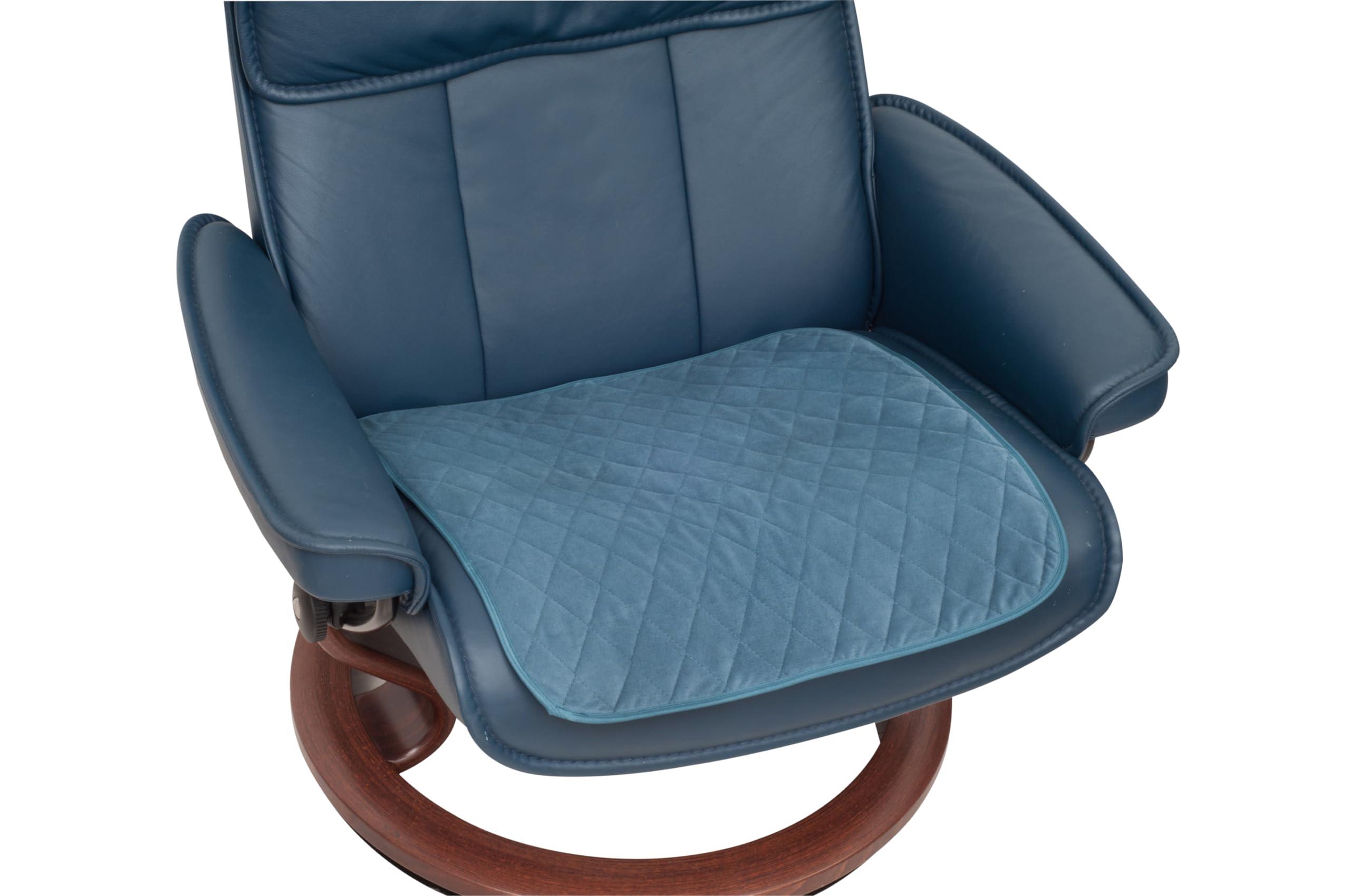 ViDava ViDava\'s Waterproof Chair Pads for Elderly Incontinence - Reusable & Washable, Fits Recliners, Seats, Furniture, Beds - Leak Proof & Absorbent Urine Protector (Blue)