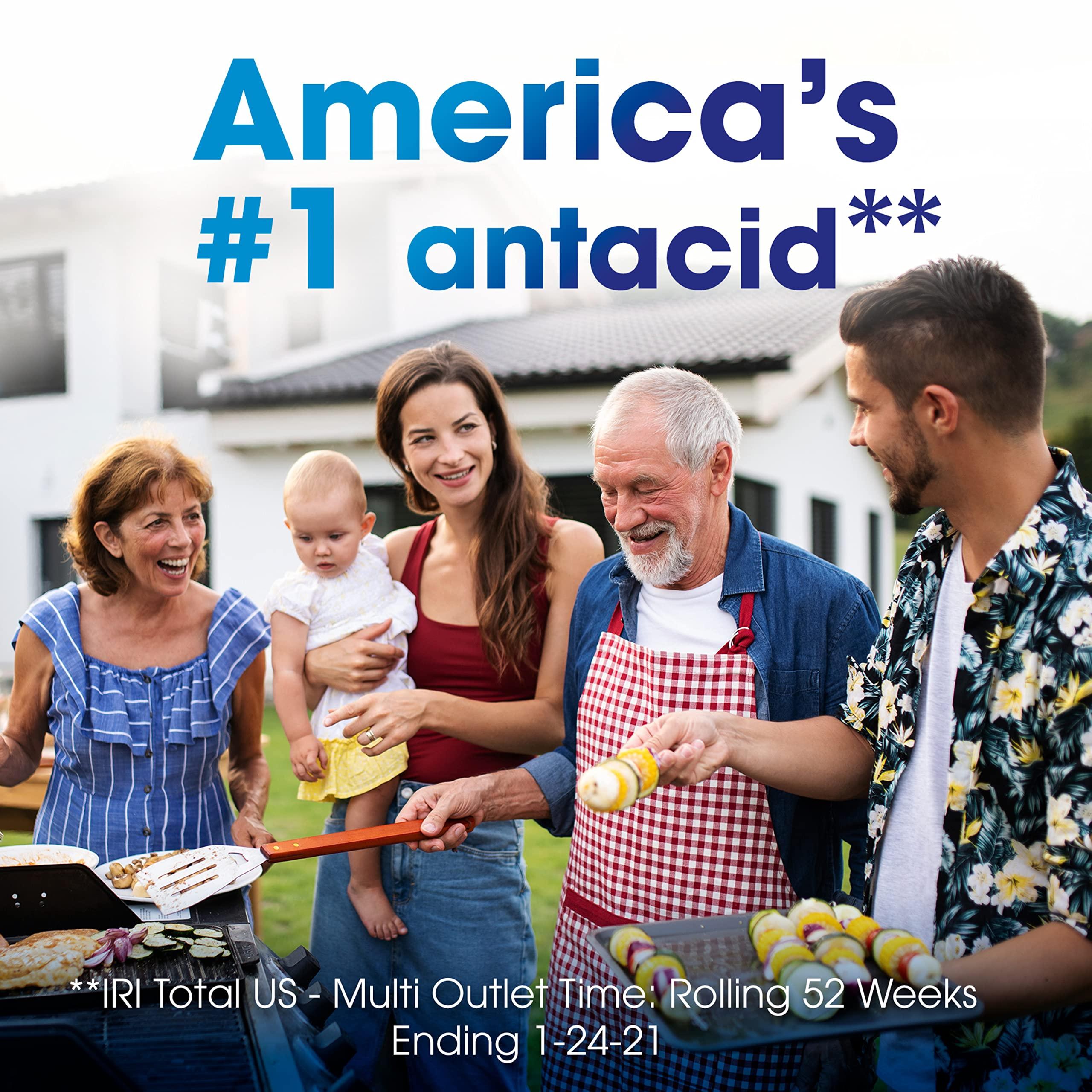 TUMS TUMS Smoothies Extra Strength Antacid Chewable Tablets for Heartburn Relief, Assorted Fruit - 60 Count (Pack of 2)