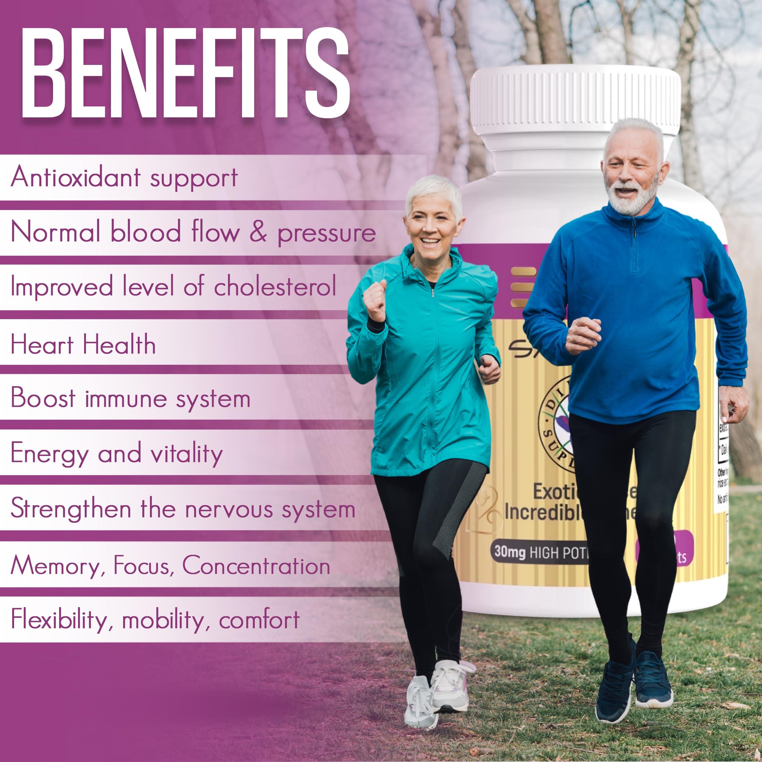 EXIR 30mg Saffron Supplement Tablets - Focus, Mental Clarity & Cognition - Nootropic Saffron Supplement with Natural Saffron Powder, 120 Tablets