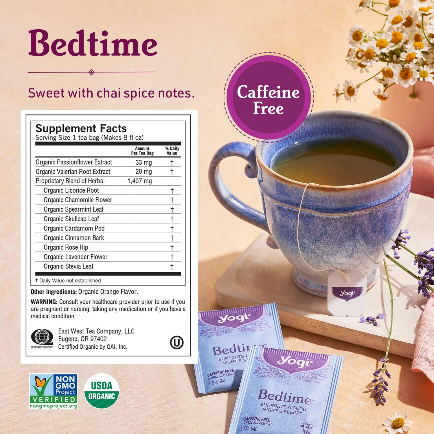 Yogi Yogi Tea Relaxation & Stress Relief Tea Variety Pack - 16 Tea Bags per Pack (3 Packs) - Relaxing Tea Sampler - Includes Honey Lavender Stress Relief Tea, Bedtime Tea & Comforting Chamomile Tea