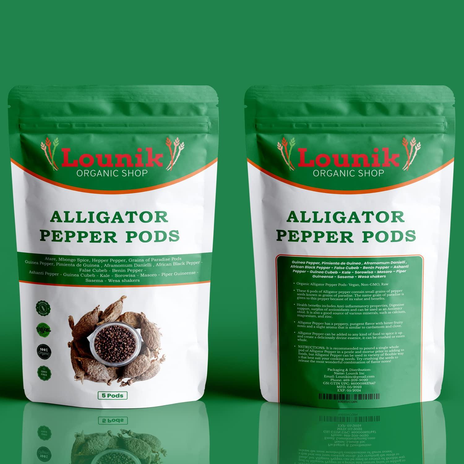 LOUNIK Lounik Alligator Pepper Pods- 5 Pods