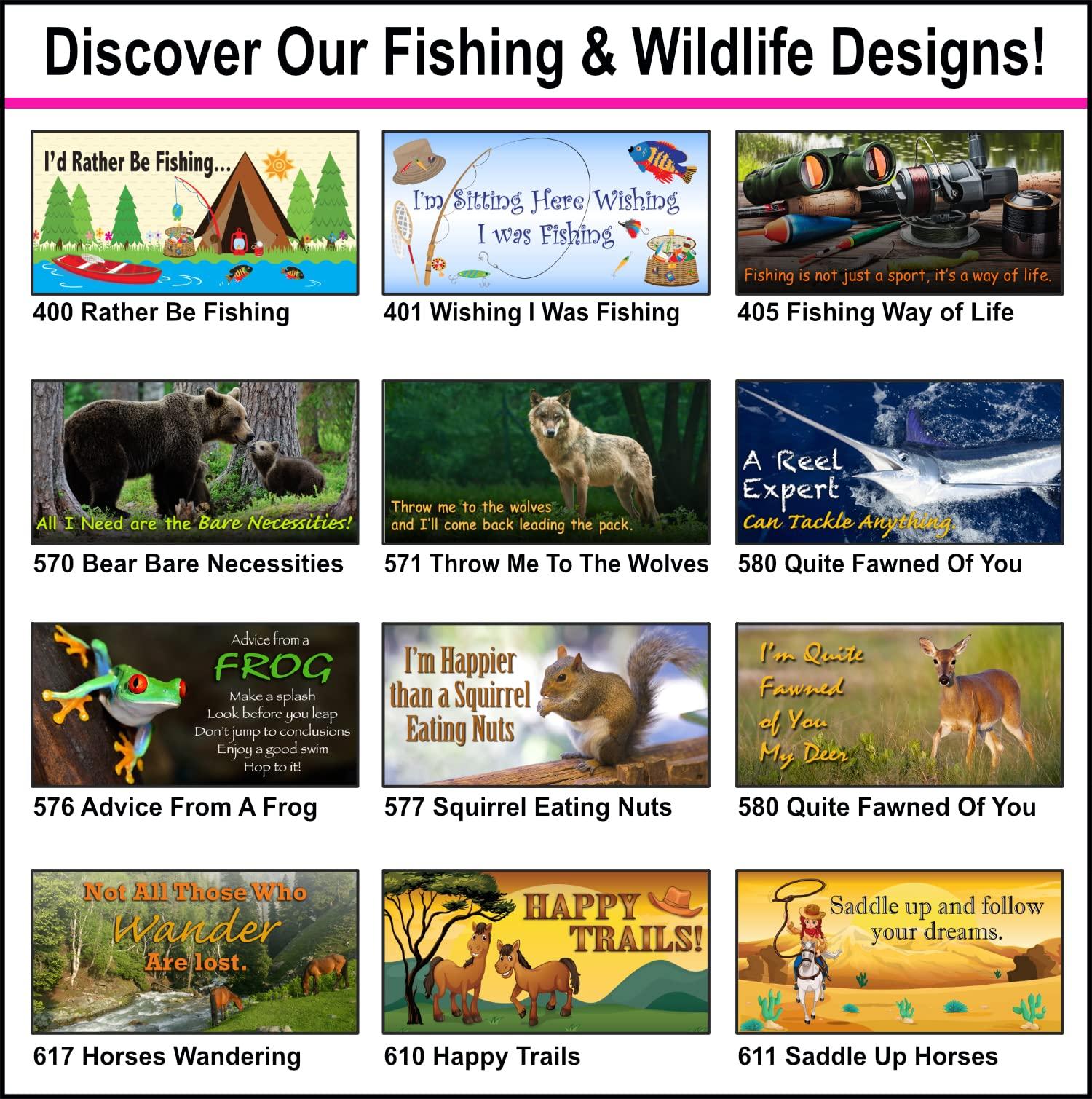 Gotta Tinkle! Packable Toilet Paper Rolls | Travel-Size Protective Dispensers | Coreless & Biodegradable | Fishing, Boating & Nautical (3-Pack) (401 I\'m Sitting Here Wishing Fishing)