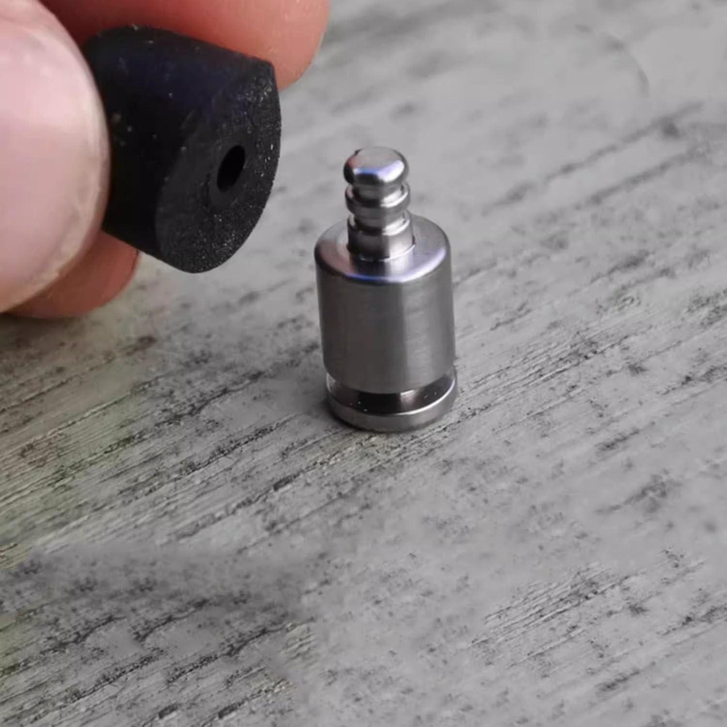 WANERSEN Ear Plug Titanium Reusable Ear Plugs for Noise Reduction Ultra Soft Foam Earplugs Sleep for Swimming, Snoring, Concerts, Work, Noisy Places (TitaniumPole*2+M earplug*2)