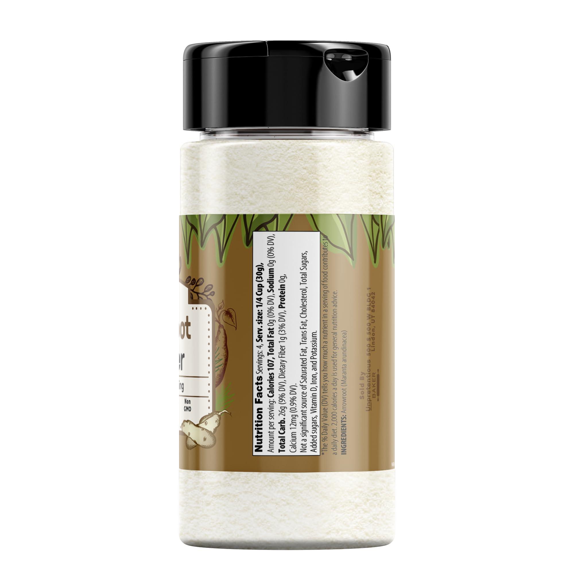 Unpretentious Unpretentious Arrowroot Powder, 1 Cup, Raw, Non-GMO & Gluten-Free, Paleo Friendly