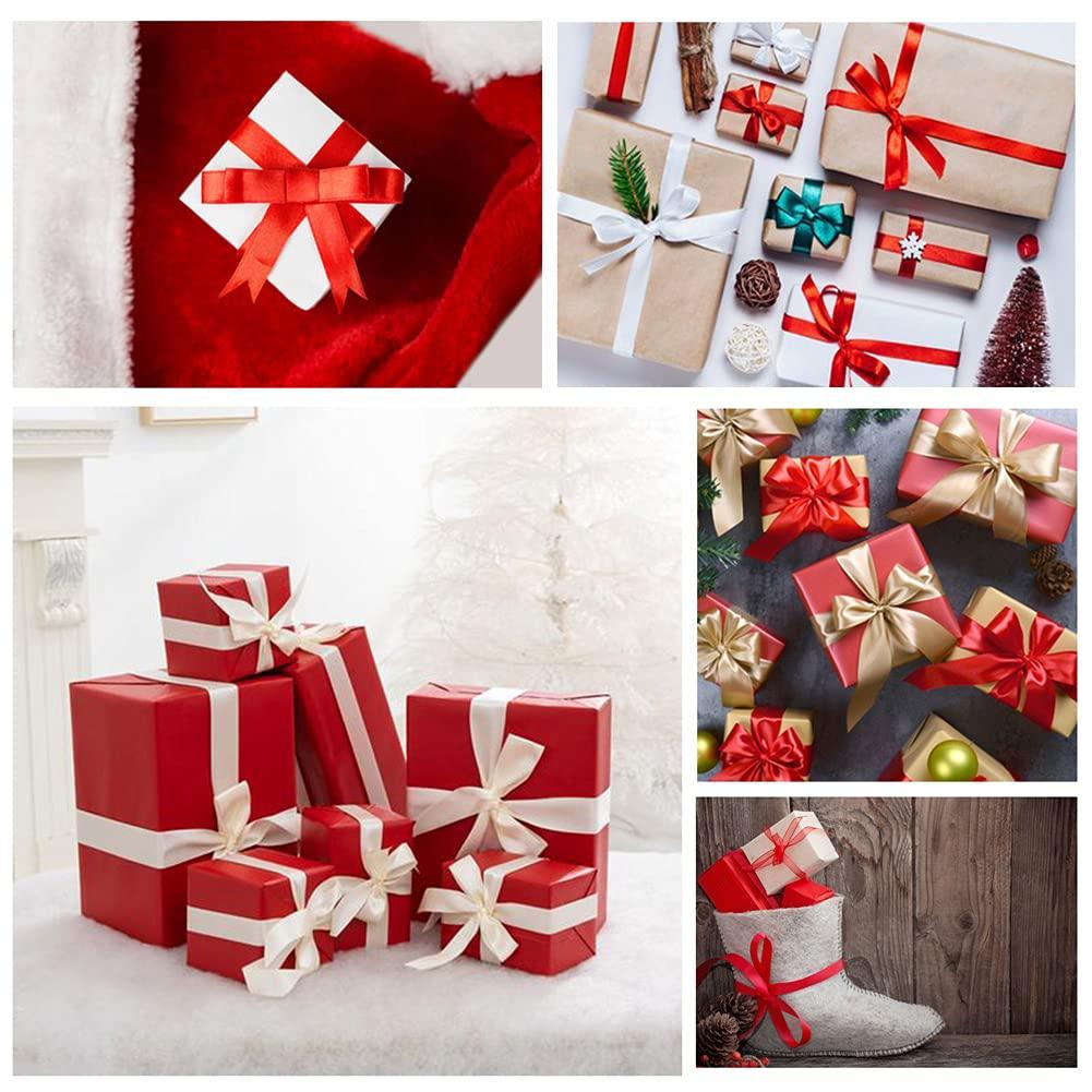 AHOMAME Purple Satin Ribbon 1 Inches x 25 Yards, Solid Color Fabric Ribbon for Gift Wrapping, Crafts, Hair Bows Making, Wreath, Wedding Party Decoration and Sewing Projects