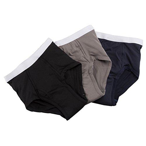 EasyComforts Men\'s 20 oz. Incontinence Briefs 3 Pack Assorted Colors