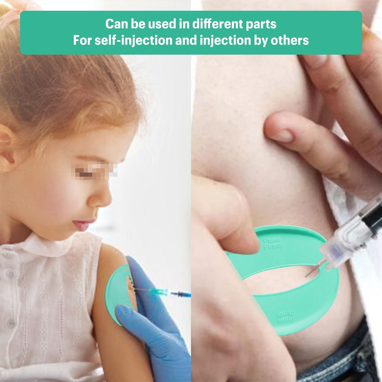 Pumwoy Shot Blocker, Pain Relief for Injections,Shot Pain Reducer,Reusable Injection Auxiliary Pad for Kids,Adults(Green)