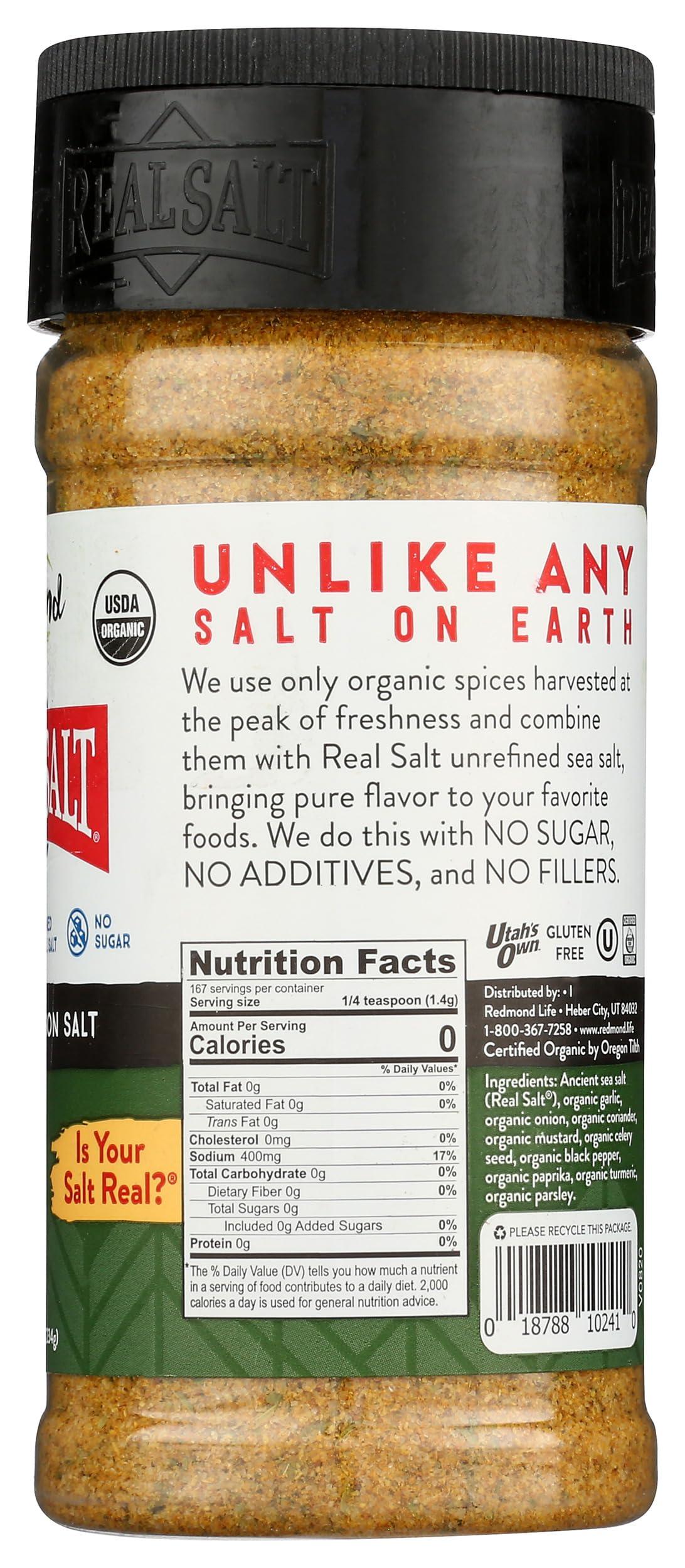 Redmond Redmond - Real Salt Seasoning, Natural Unrefined Gluten Free 8.25 Ounce