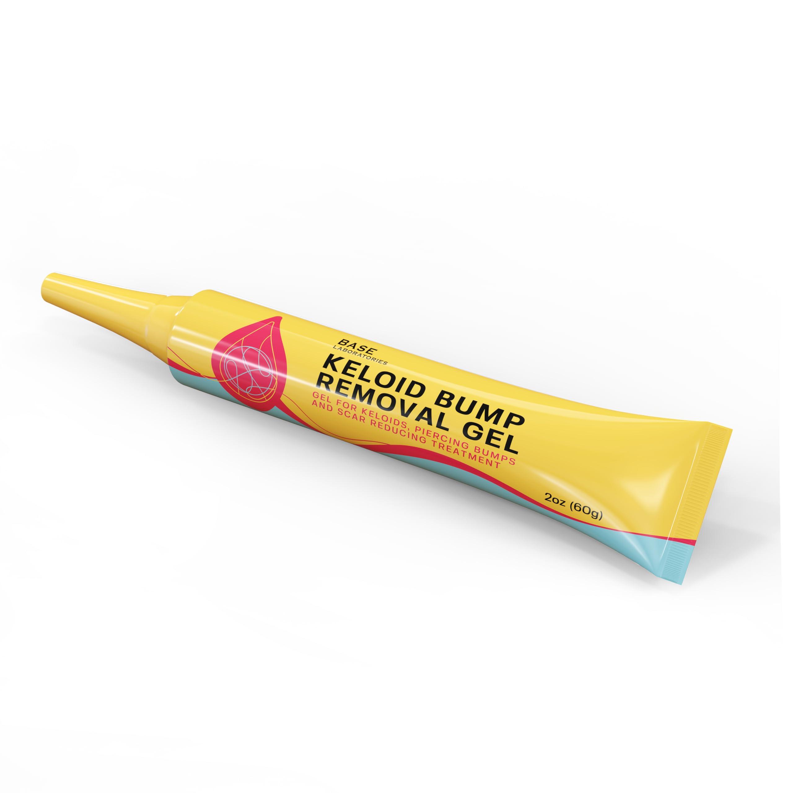 BASE LABORATORIES BASE LABORATORIES Keloid Bump Removal Gel | Natural Piercing Bump Treatment & Keloid Scar Gel | Keloid Scar Removal for All Scars, Keloids & Piercing Bumps | Soothing Piercing Aftercare Gel | 2 Pack