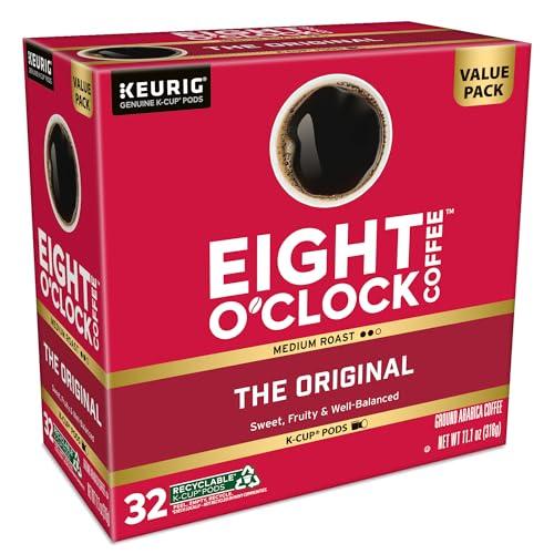 Eight O'Clock Coffee Eight O'Clock Coffee The Original, Keurig Single Serve K-Cup Pods, Medium Roast, 32 Count