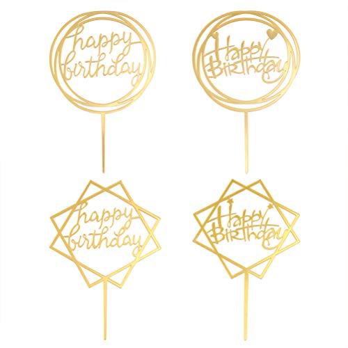 NUOBESTY NUOBESTY 6 Pcs Cake Toppers Cake Picks Dessert Table Decorative Supplies Fruit Picks Acrylic Topper for Cakes