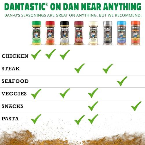Dan-O\'s Dan-O\'s Original Seasoning - Great on Chicken, Meats, Veggies - All-Purpose, All-natural, Sugar Free, Zero Calorie, Savory Seasoning for Cooking Anything, marinade, rub, dips - Medium bottle (8.9 oz)