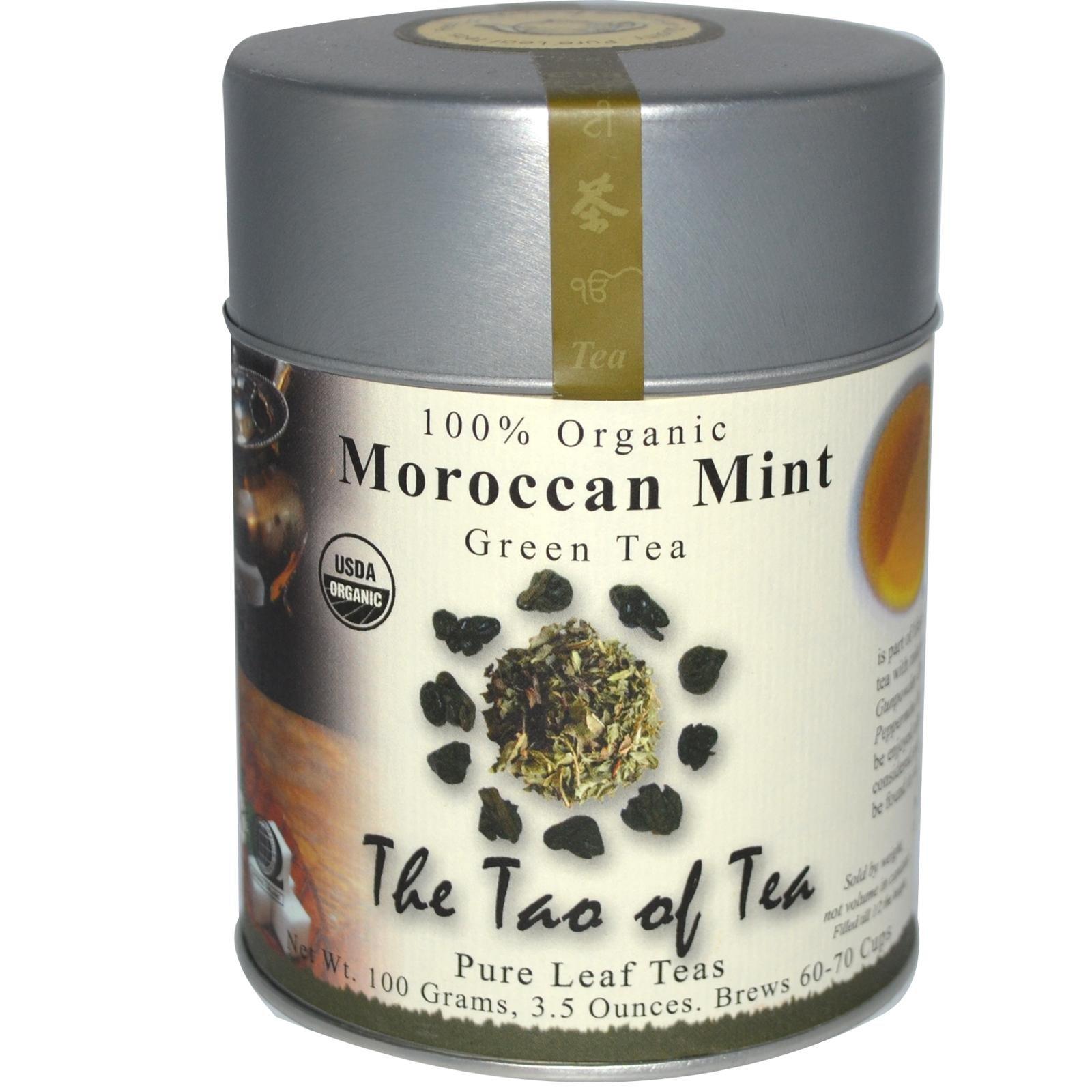 The Tao of Tea The Tao of Tea 100% Organic Green Tea & Peppermint, Moroccan Mint, 3.5 oz (100 g)