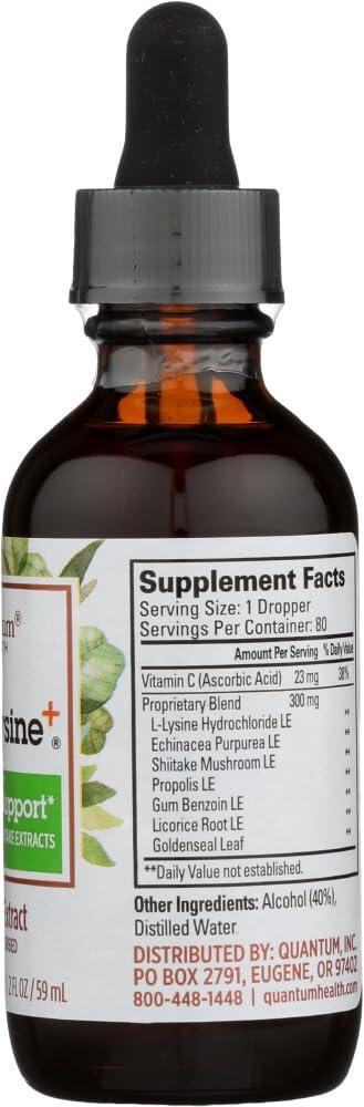 Quantum Quantum Health Super Lysine+ Immune System Liquid Extract, 2 Fl Oz