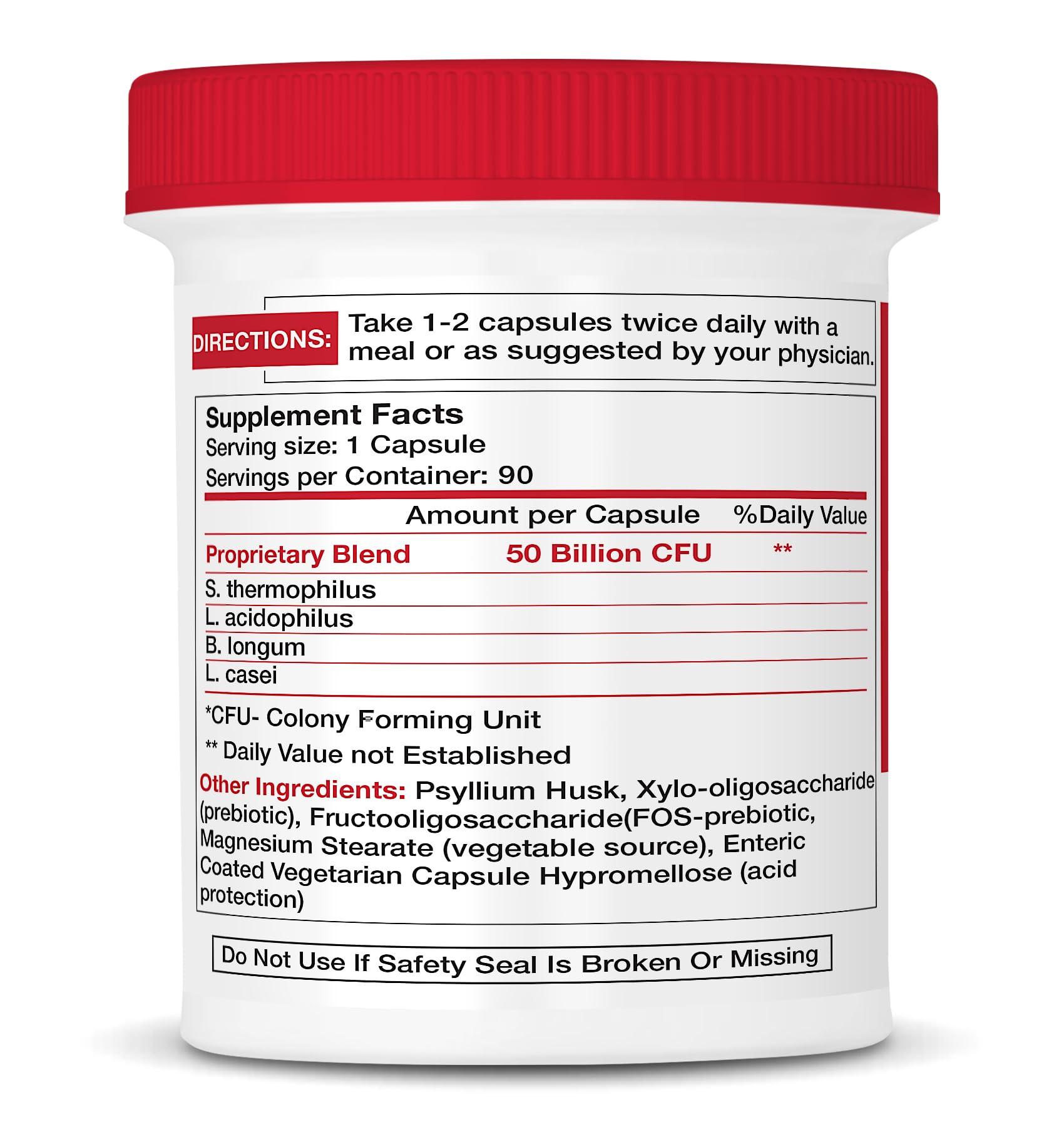 RENAMAX RENAMAX Capsule Kidney Restores & Kidney Care Supplement - Probiotic & Prebiotic Supplement to Support Normal Kidney Function - 50 Billion CFU per Capsule - Made in U.S.A (90 Caps (Pack of 1))