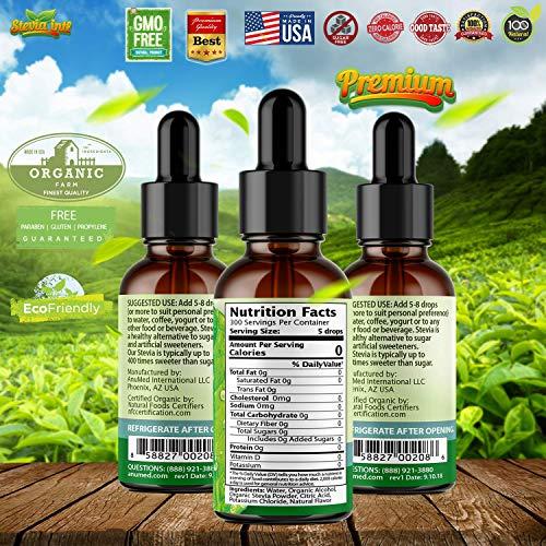 STEVIA INTL Stevia Intl - (Pack of 5) Exotic Fruits Bundle. 5 Flavors Stevia Liquid Drops. All Naturally Sweet, Non-Bitter, No Sugar Added, 0 Carb, 0 Calorie, Non-GMO, Vegan, Diabetic & Keto Friendly (1oz)