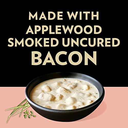 Campbell's Slow Kettle Campbell's Slow Kettle Style Baked Potato Soup with Applewood Smoked Uncured Bacon, 15.5 OZ Microwavable Bowl (Pack of 8)