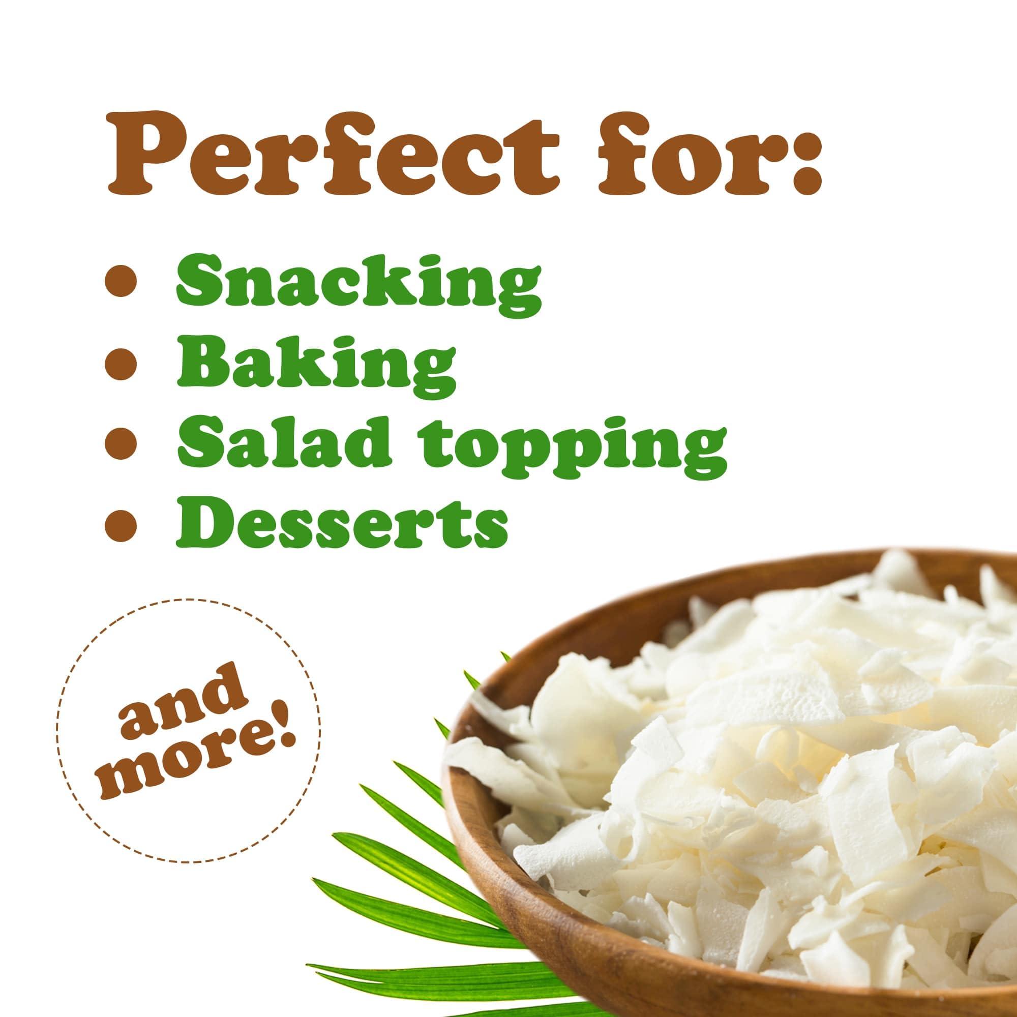 Food to Live Food to Live Coconut Chips, 12 Ounces Unsweetened Flakes, Unsulfured, Raw, Dried, Desiccated, Shaved Meat, Vegan, Keto, Kosher, Bulk, Great for Baking. A Good Source of Fiber, Protein, Healthy Fats