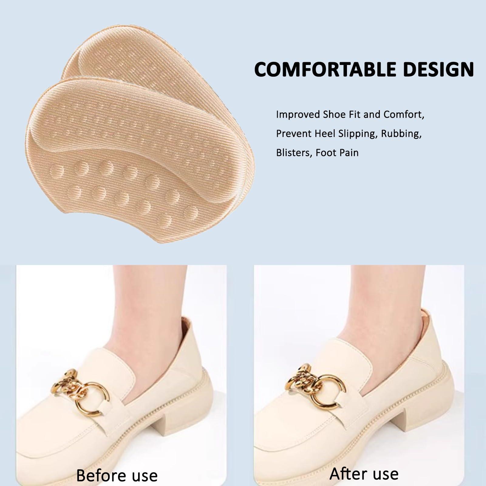 SAFWELAG Heel Pads for Shoes Cuttable Back of Heel Cushion InsertsHeel Pads Improved Shoe Fit and Comfort,Prevent Heel Slip and BlisterReusable (Color : Black, Size : 20pcs)