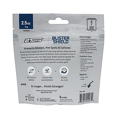 2Toms 2Toms BlisterShield Advanced Waterproof Blister Prevention, Friction Free Protection Designed Specifically for Feet, Hot Spots, and Calluses, 2.5 Ounce Pouch