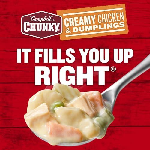 Campbell\'s Campbell\'s Chunky Soup, Creamy Chicken and Dumplings Soup, 18.8 Oz Can (Pack of 2)