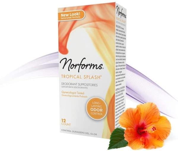 Norforms Norforms Suppositories Tropical Splash 12 Count (Pack of 3)