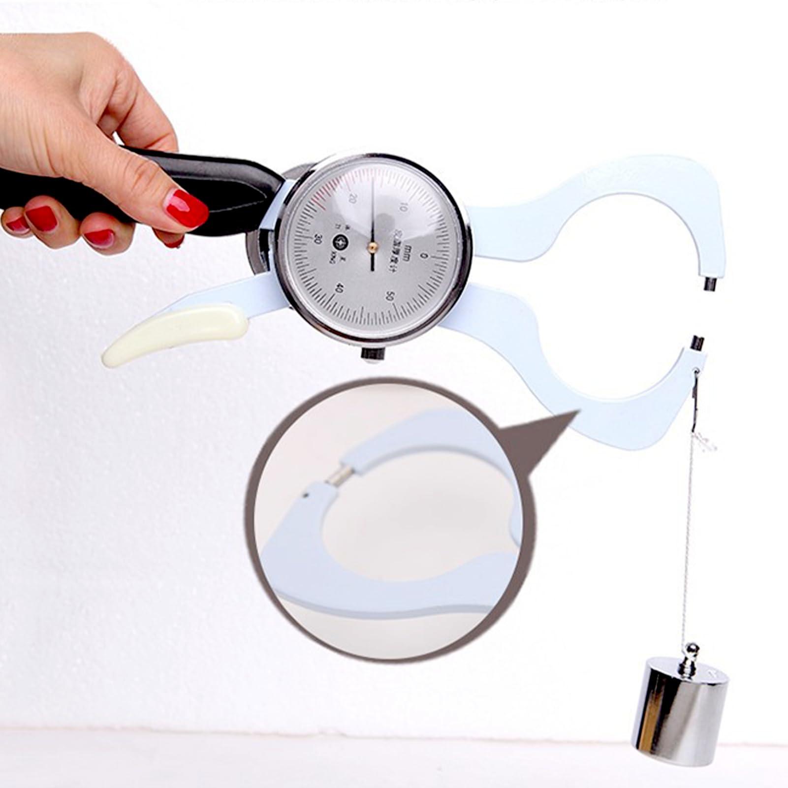 HURRISE Skinfold Body Fat Caliper Measuring Tool,Body Fat Caliper Tester for Monitoring BMI Fitness