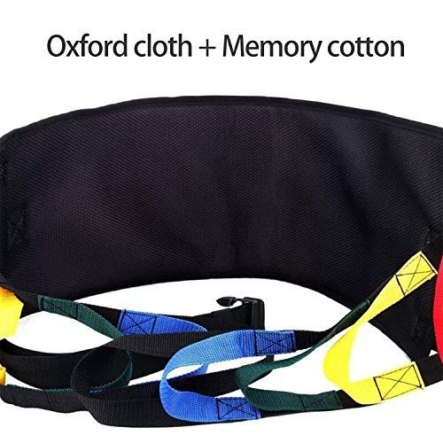 Kangwell Kangwell Patient Lift Belt Assistance Belt with 5 Colors Handles(73Inch), Non-Slip Transfer Belt, for Medical Lifting Assistance, Gait Belts for Physical Therapy (Black)