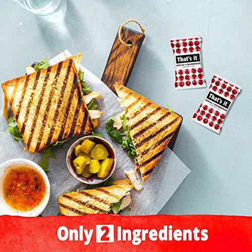 That's it. That’s It. Fun Size Fruit Bars Variety Pack(50 Pieces, 10g Each) With Apples + Bananas, Apples + Cranberries, Non-GMO, Paleo and Kosher Friendly, Gluten Free Breakfast Snacks